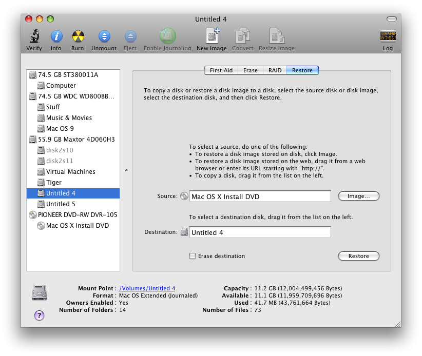 Disk Utility